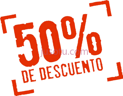 五折优惠,50% de descuento PNG