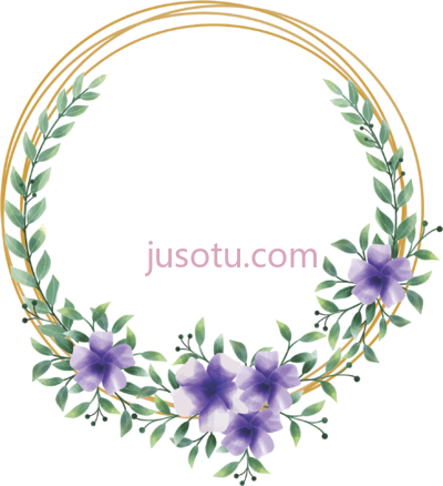 花环金色水彩,wreath flower circle geometric glitter gold watercolor PNG