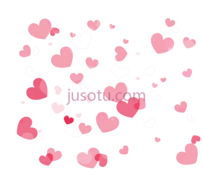 红心,pink hearts PNG
