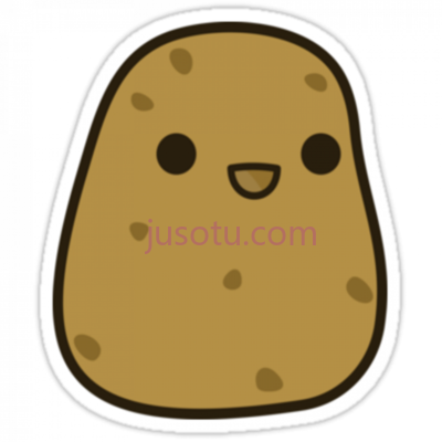 可爱土豆,cute potato PNG