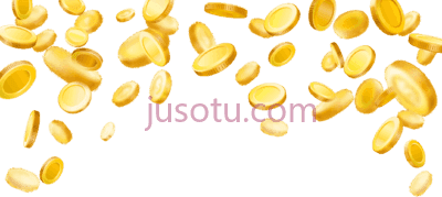 金币,falling gold coins flying PNG