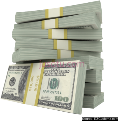 钱,money stack PNG