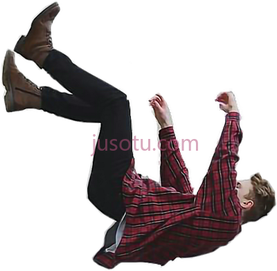 跌倒人,man falling PNG