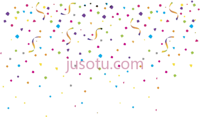 彩纸,birthday confetti PNG