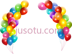 彩色气球PNG