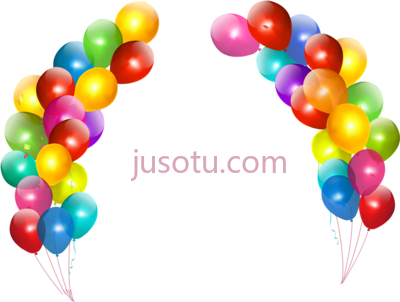 彩色气球,colorful balloons PNG