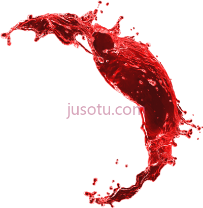 红色油漆飞溅,red liquid juice splash PNG