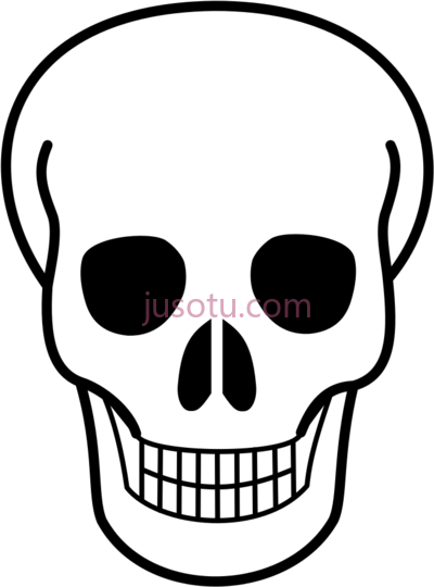 白色头骨,white skull PNG