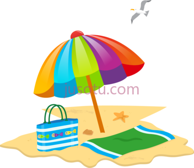 海滩,summer beach PNG