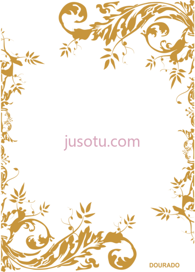 金色阿拉伯画框,moldura arabesco dourado PNG