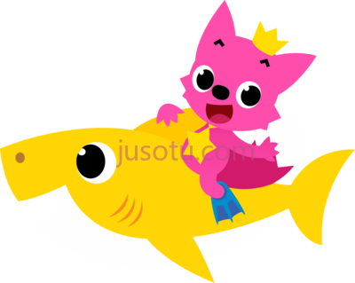 鲨鱼宝宝,pinkfong baby shark logo PNG