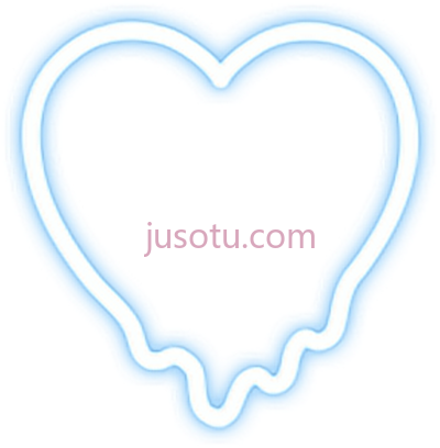 霓虹灯心滴,love cute dripping neon heart PNG