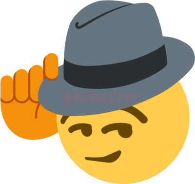 牛仔礼帽,tips fedora cowboy tipping hat emoji PNG