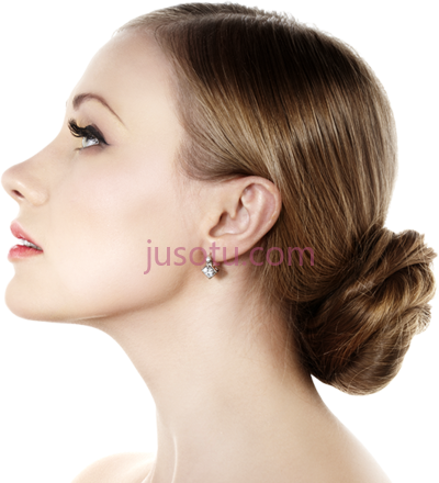 女性侧面,female side face model PNG