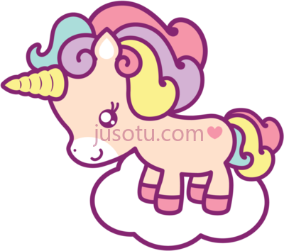 独角兽,unicorn clouds cute on PNG