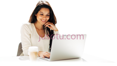女办公笔记本电脑,woman working computer PNG