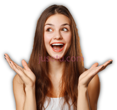 惊喜快乐女人,surprised girl happy woman PNG