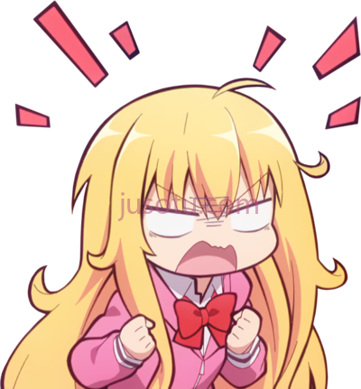 可爱愤怒动漫,cute angry anime girl PNG