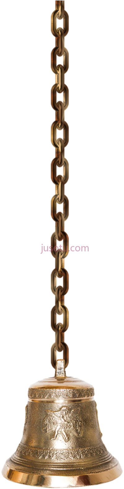 铜钟链,bell chain brass PNG