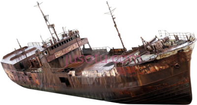 沉船,shipwreck sunken ship no PNG
