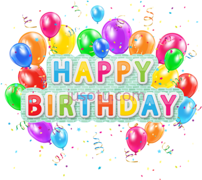 五彩缤纷生日快乐气球,colorful happy birthday PNG
