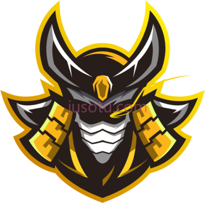 狼獾面具,logo de guilda samurai PNG