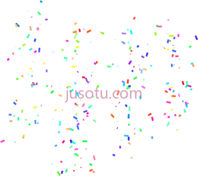 五彩纸屑,falling confetti overlay PNG