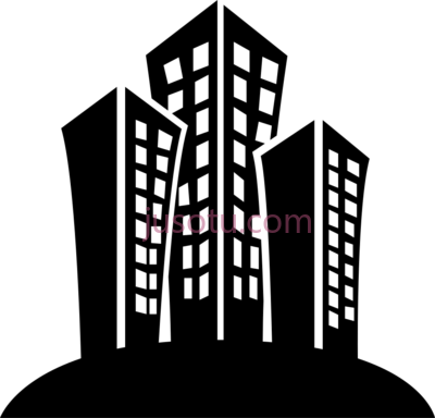 公寓楼,apartment complex building black PNG
