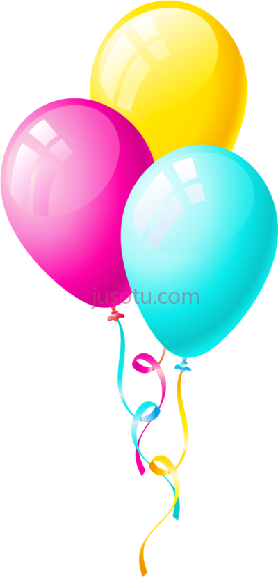 彩色气球,dibujo globos de colores PNG