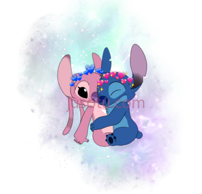 星际宝贝,fondos de stitch rosa y azul PNG