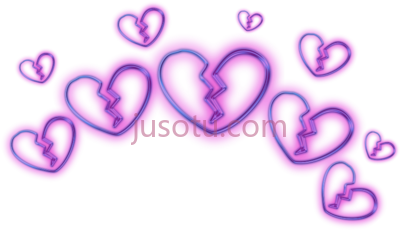 心碎,broken heart emoji crown circle glitter glitch PNG