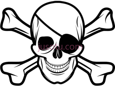 海盗头骨,pirate skull PNG