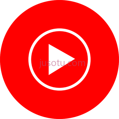 优兔音乐标志,youtube music logo PNG