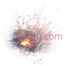 爆炸碎片飞扬PNG