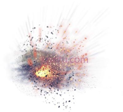 爆炸碎片飞扬,explosion debris flying PNG