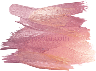 金笔刷,rose gold brush stroke PNG