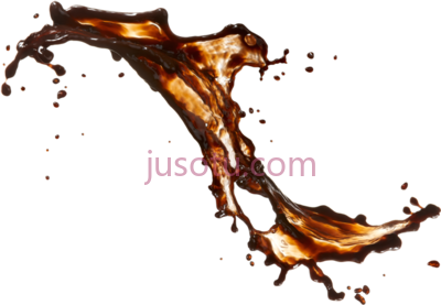 咖啡溅起,coffee splash without PNG