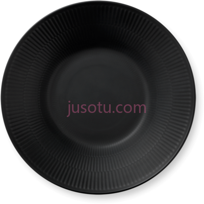 黑色碗,plate black PNG