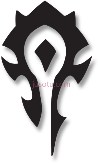 魔兽世界部落标志,world warcraft horde logo PNG