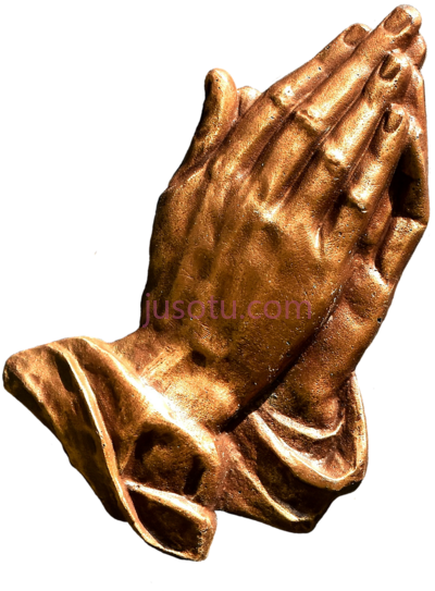 金祈祷之手,gold praying hands PNG