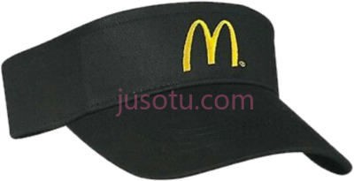 麦当劳帽子,mcdonalds hat black PNG