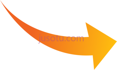 橙色箭头,orange arrow icon increasing in size PNG