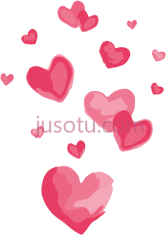 粉红心PNG