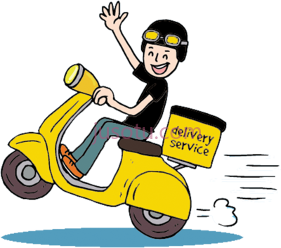 送货员,home delivery boy PNG