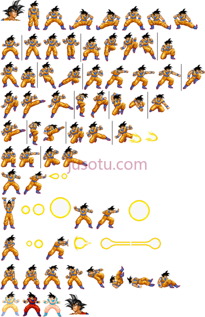 小悟空,goku sprite PNG