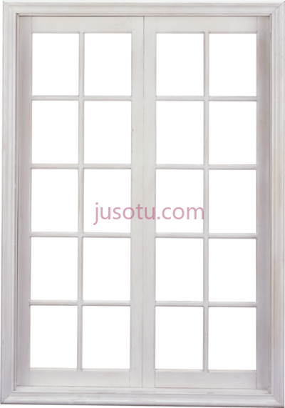 白窗框,white window frame PNG