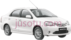 丰田白色轿车PNG