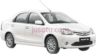 丰田白色轿车,toyota etios white car PNG