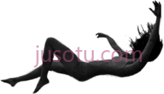 女人摔倒PNG