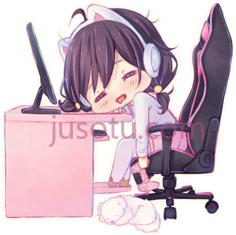 游戏玩家女孩PNG